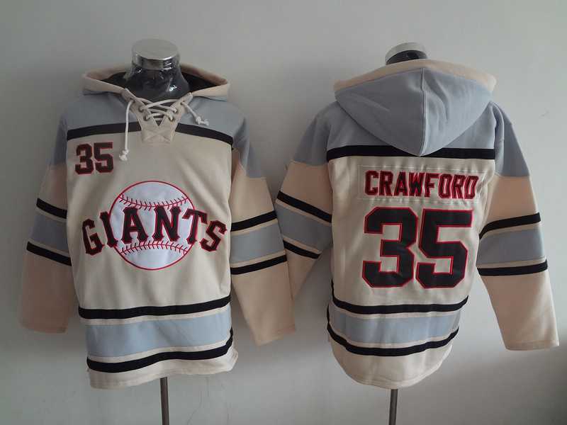 San Francisco Giants #35 Brandon Crawford Cream Sawyer Hooded Sweatshirt MLB Hoodie,We sell and wholesale San Francisco Giants #35 Brandon Crawford Cream Sawyer Hooded Sweatshirt MLB Hoodie on line form chian!